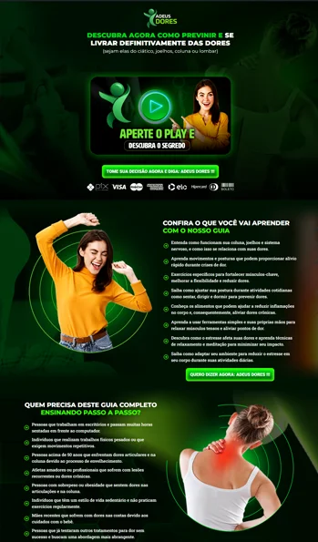 Landing Page - Dor nas Costa